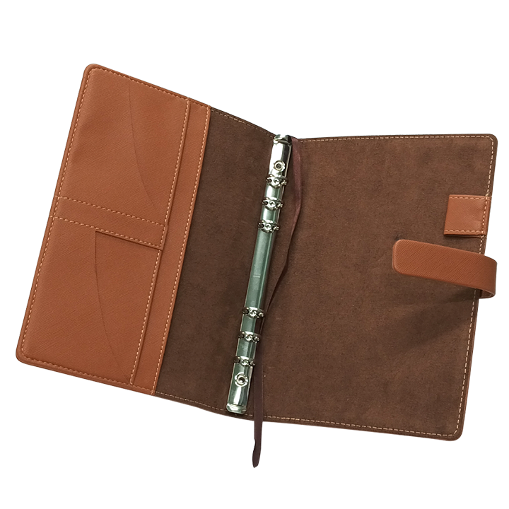 organizer leather cover pocket inside